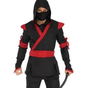 Leg Avenue Mens M/L 5-piece Ninja Costume